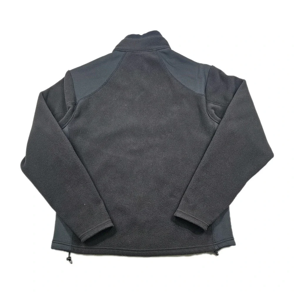 REI Jacket Mens L Fleece Black Polartec Long Sleeve Full Zip Pockets Two Tone